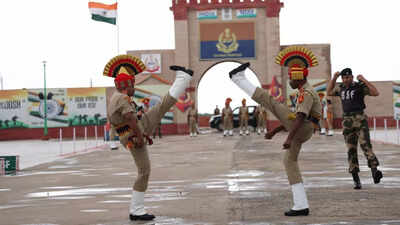 There is a Wagah border in Gujarat too and how the 'Beating Retreat' ceremony by BSF here is different from Amritsar