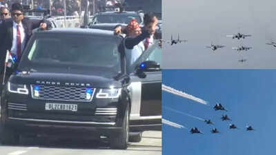 Cars, fighter planes at Republic Day ’26 parade: Range Rover Sentinel, Su-30 MKI & more