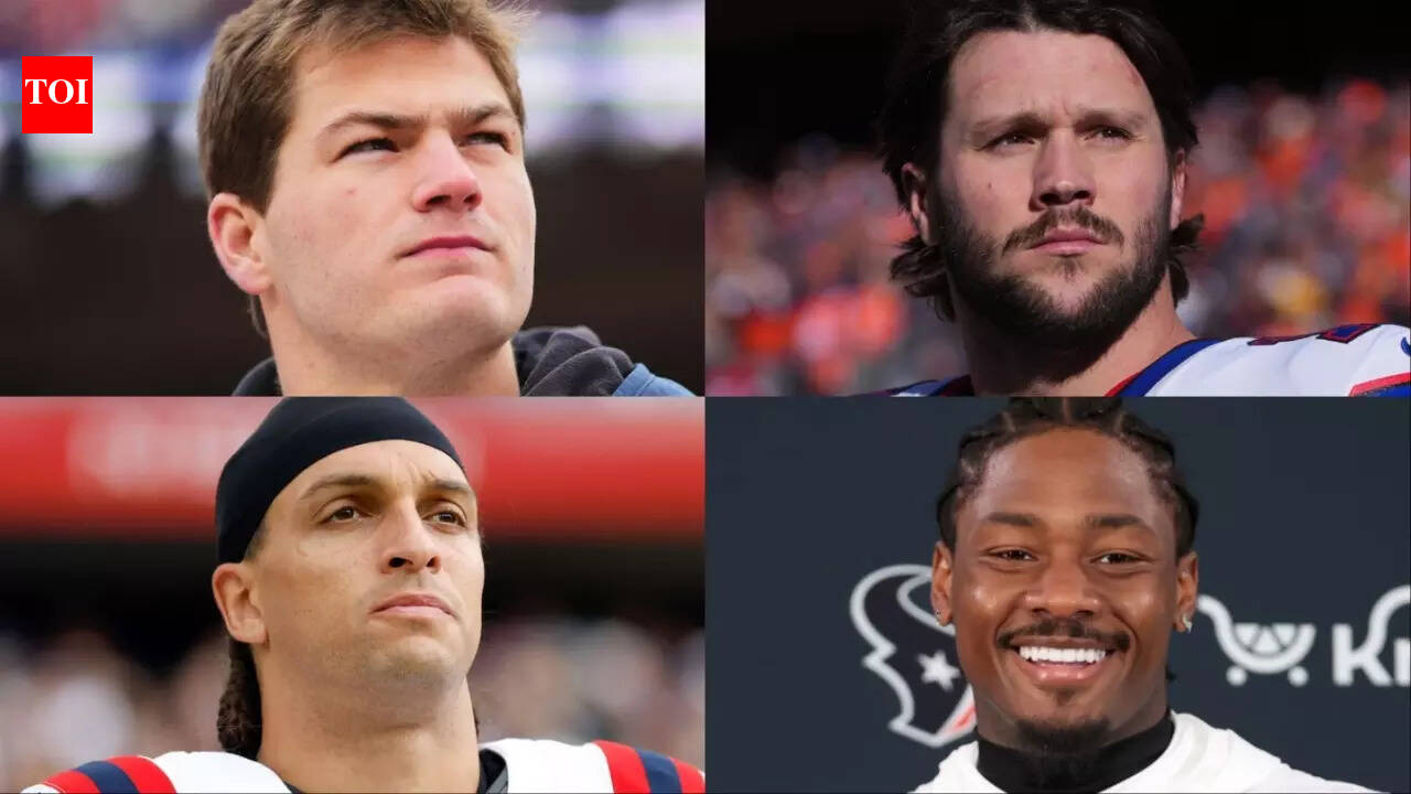 Stefon Diggs and Mack Hollins trade Josh Allen’s Bills jerseys for Patriots colors as they team up with Drake Maye for Super Bowl