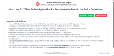  Online registration closing soon for 5,500 posts; check selection process here