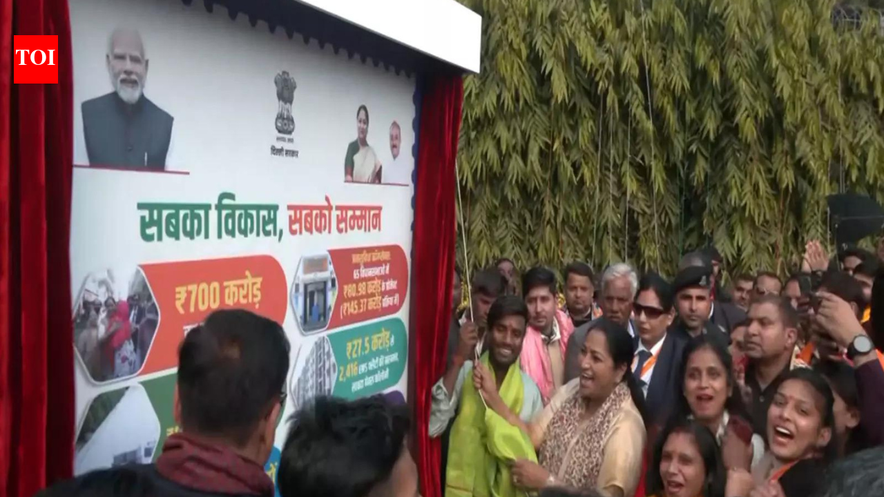 Republic Day: Delhi CM Rekha Gupta lays foundation stone for slum development projects