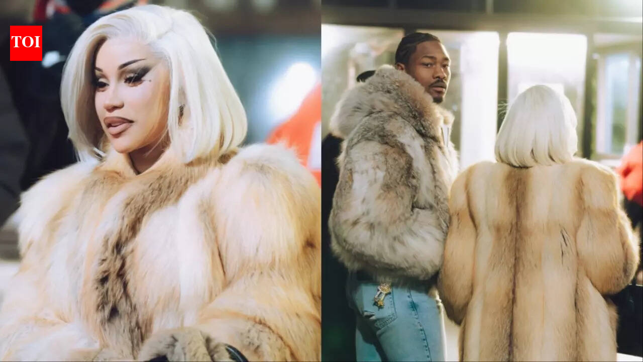 Cardi B and Stefon Diggs spotted celebrating on a party bus after Patriots’ win