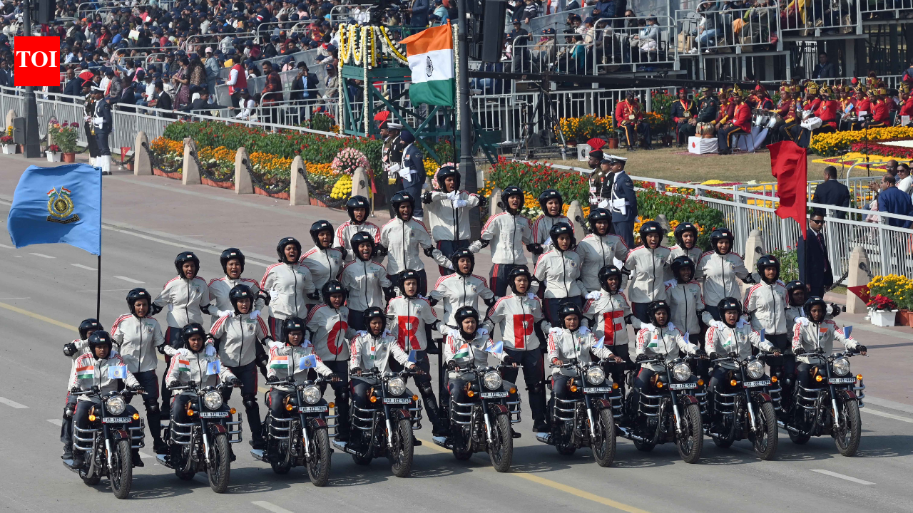 From leading contingents to bike daredevilry, women steal the show atRepublic Day parade