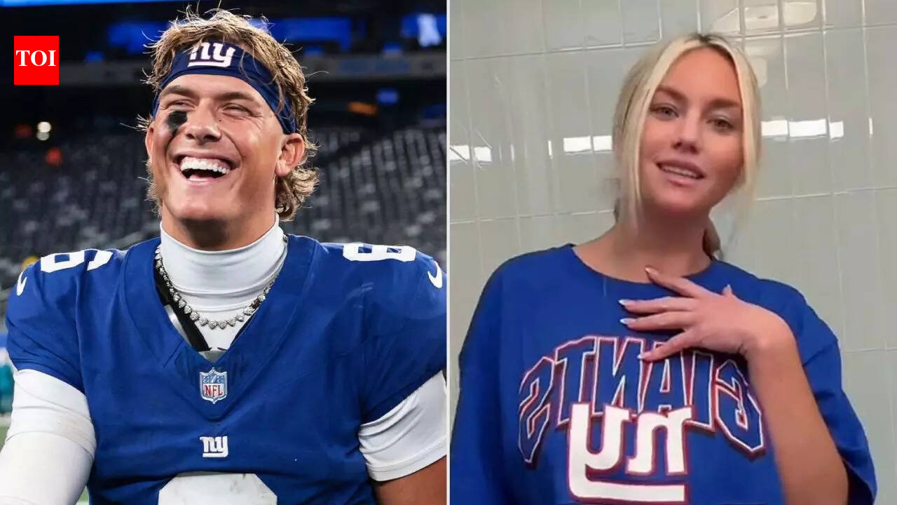 Jaxson Dart reels in massive tuna while showing offseason leadership with girlfriend Marissa Ayers