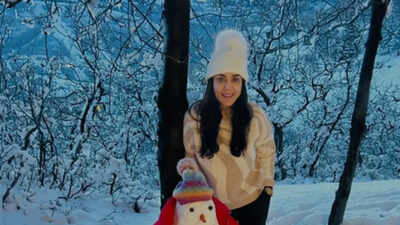 Preity Zinta reminded of her childhood days as she spends time in the snow