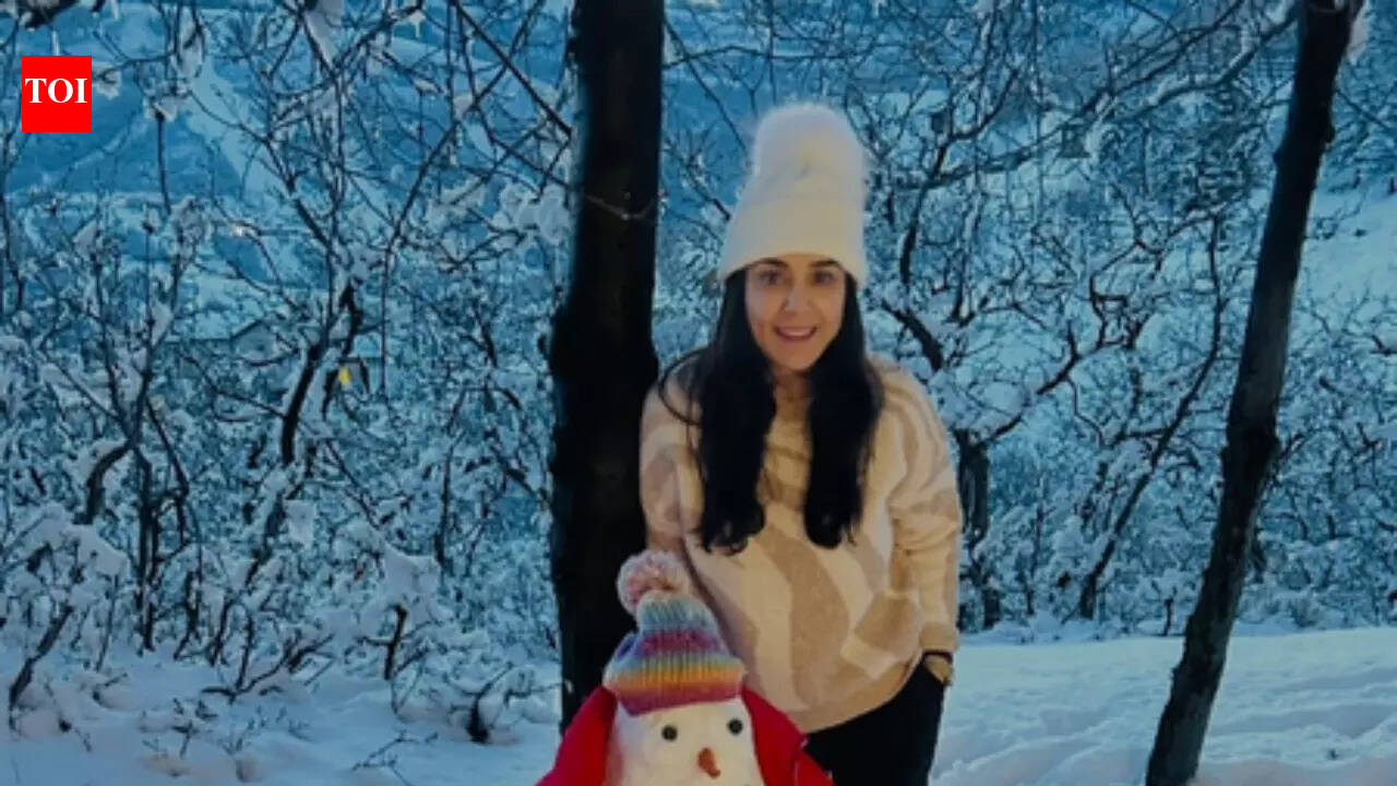 Preity Zinta reminded of her childhood days as she spends time in the snow