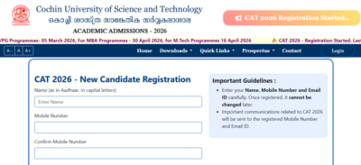 CUSAT CAT 2026 registration begins: Check direct link to apply, eligibility details here