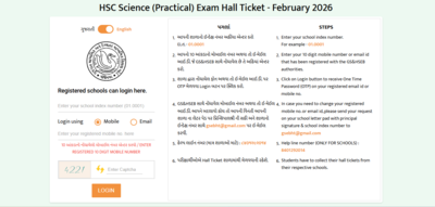 GSEB HSC 2026 hall ticket for practical exams out: Direct link to download Gujarat board admit card here