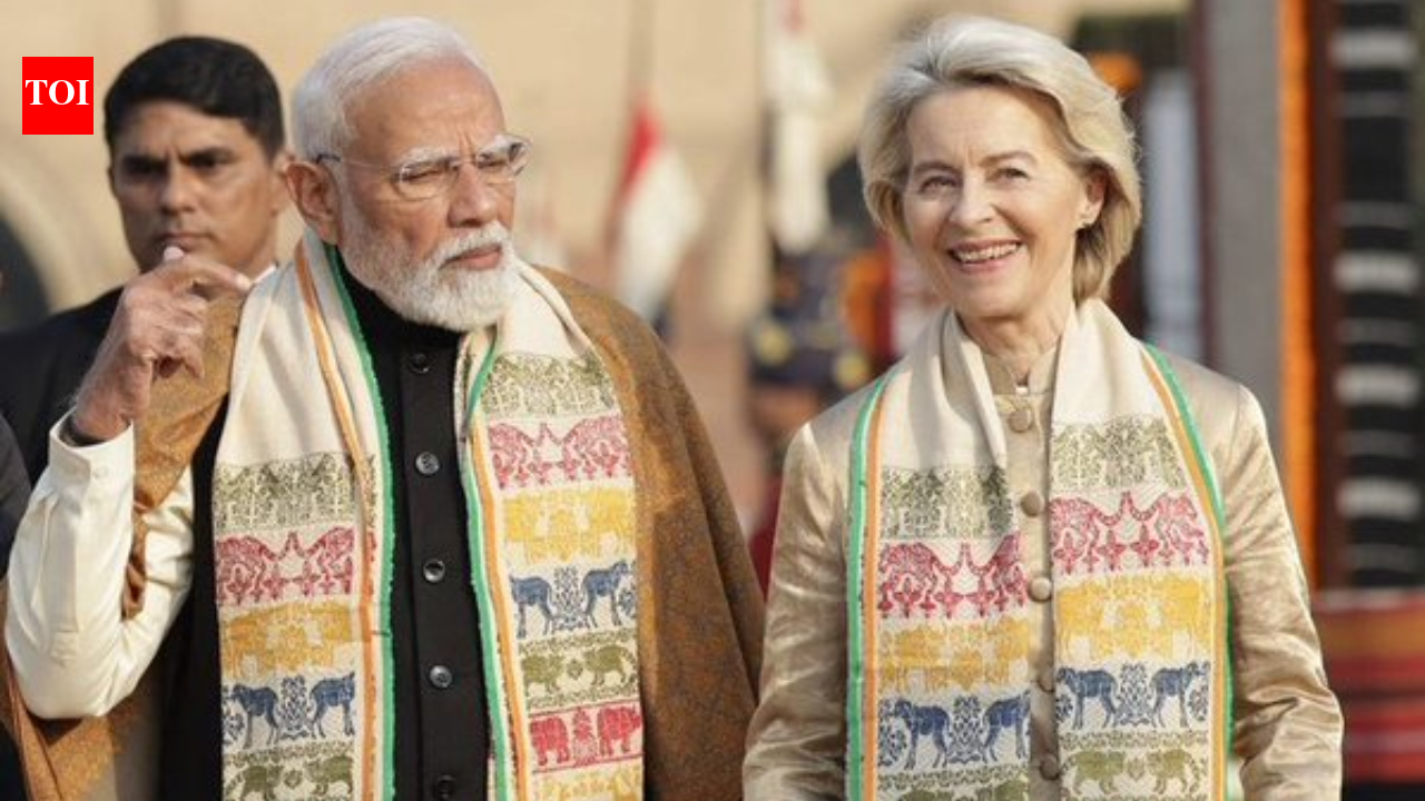 Threads of partnership: EU President Ursula and PM Modi twin in Eri silk scarf