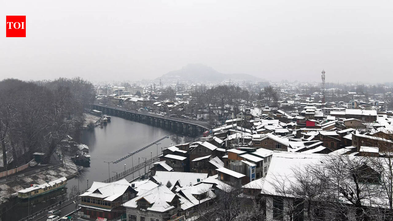 Snow grips Srinagar; highways shut, flights grounded across Kashmir