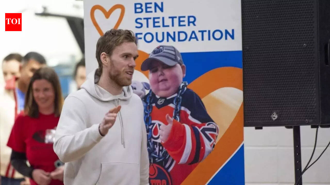 Connor McDavid surprises South Edmonton school with emotional visit after Ben Stelter Foundation fundraiser success