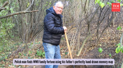 Polish man finds WWII family fortune using his father’s perfectly hand-drawn memory map