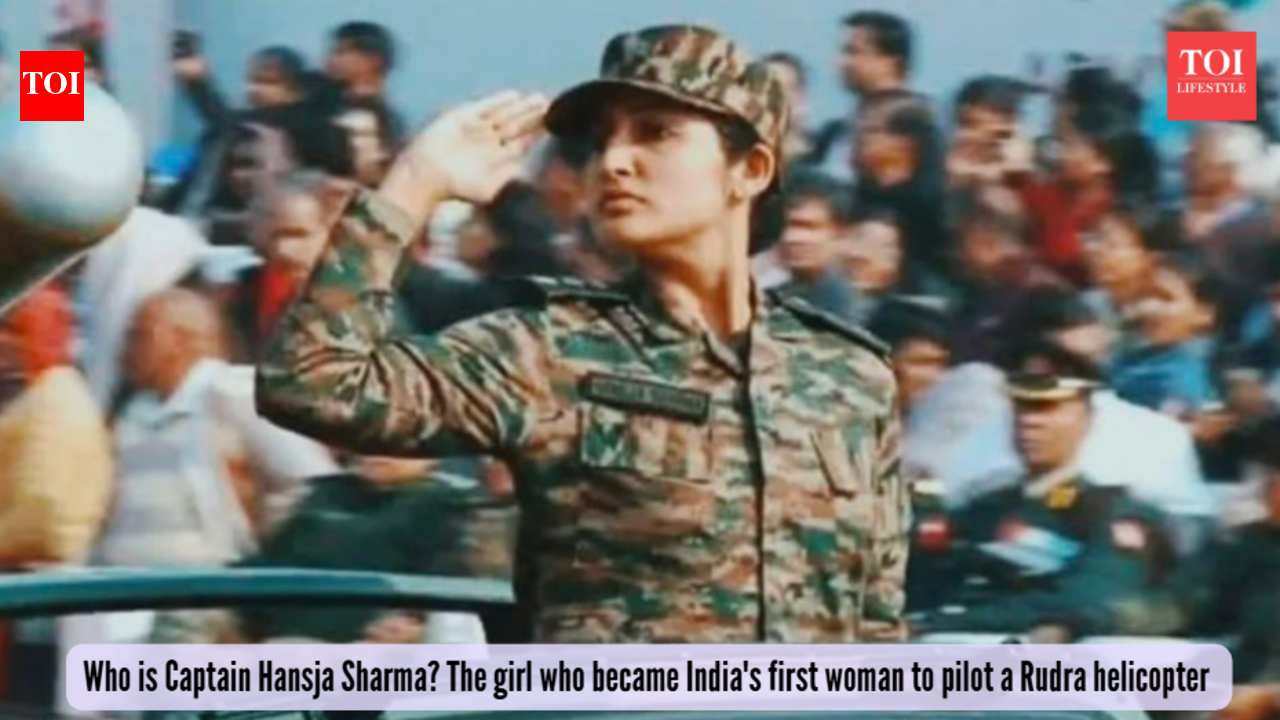 Who is Captain Hansja Sharma? The Jammu girl who became India's first woman to pilot a Rudra helicopter