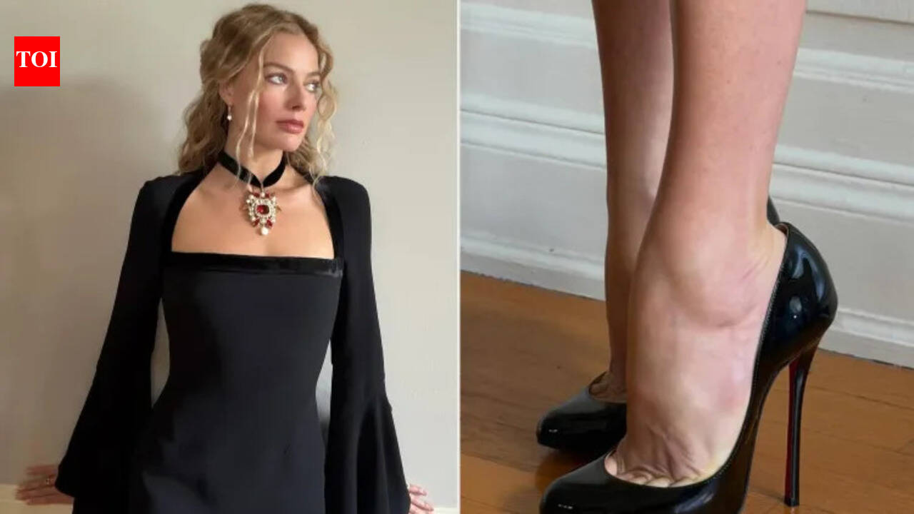 Margot Robbie steps out in ‘painfully high’ heels and the we can’t look away