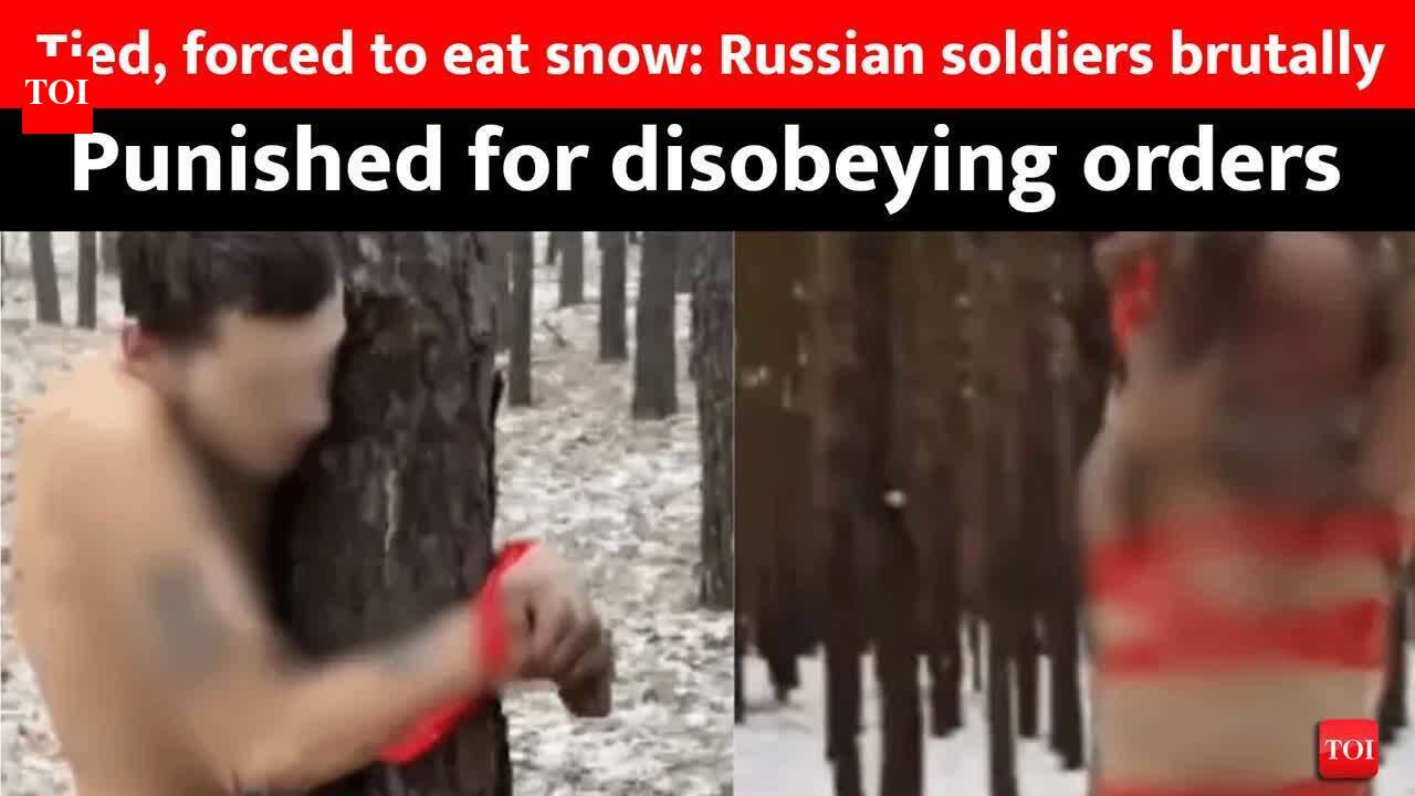 Tied to trees, forced to eat snow: Russian soldiers brutally punished for disobeying orders