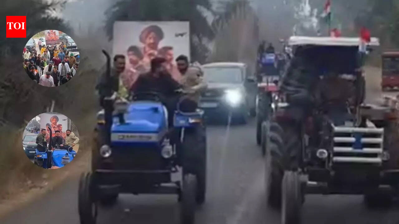 Sunny Deol’s fans arrive at theatres on tractors to watch 'Border 2', video goes viral