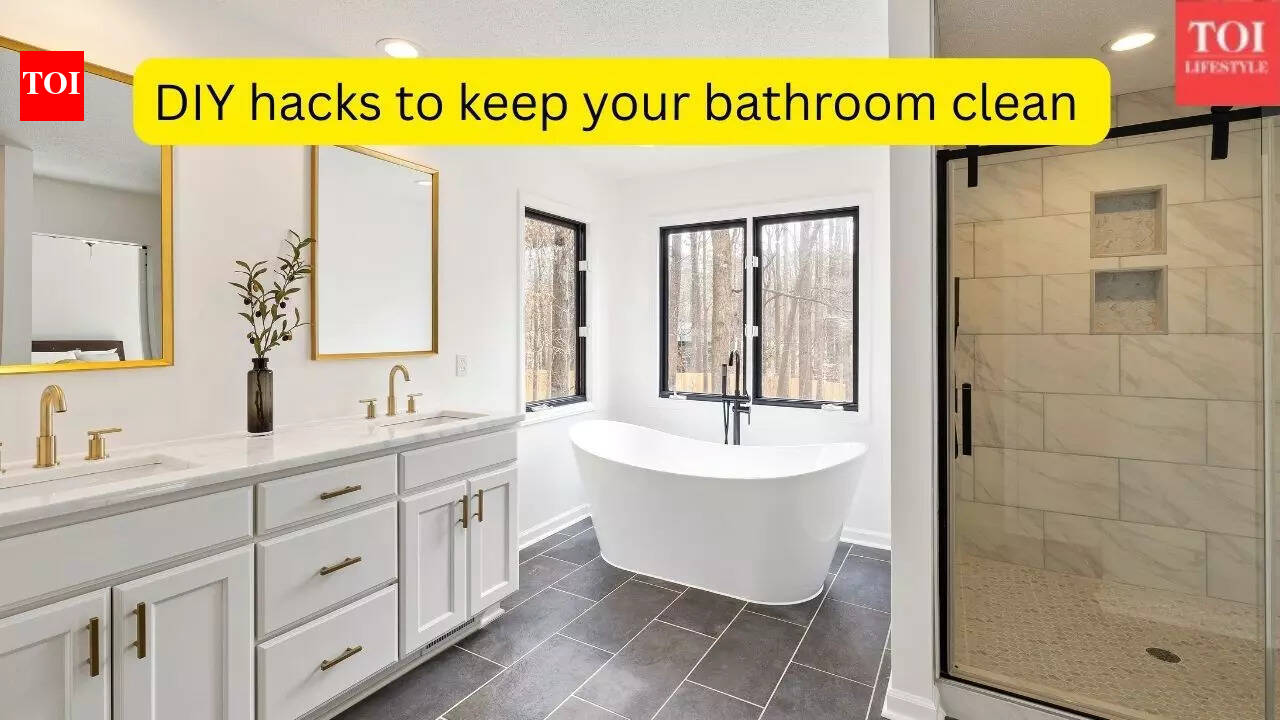 3 easy DIY hacks to keep your bathroom clean and shiny using a half potato, foil paper and…