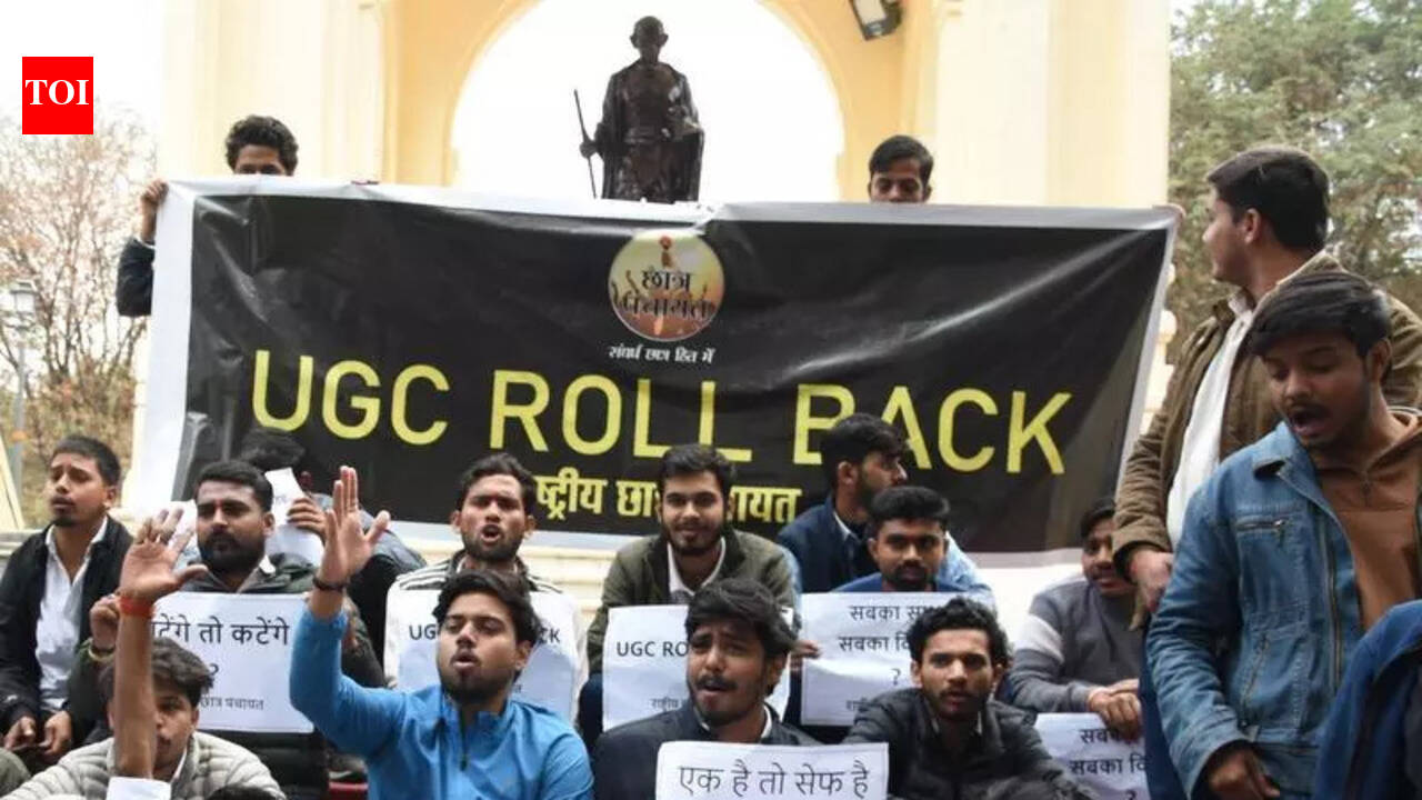 Students stage massive protests against UGC regulation 2026 across UP
