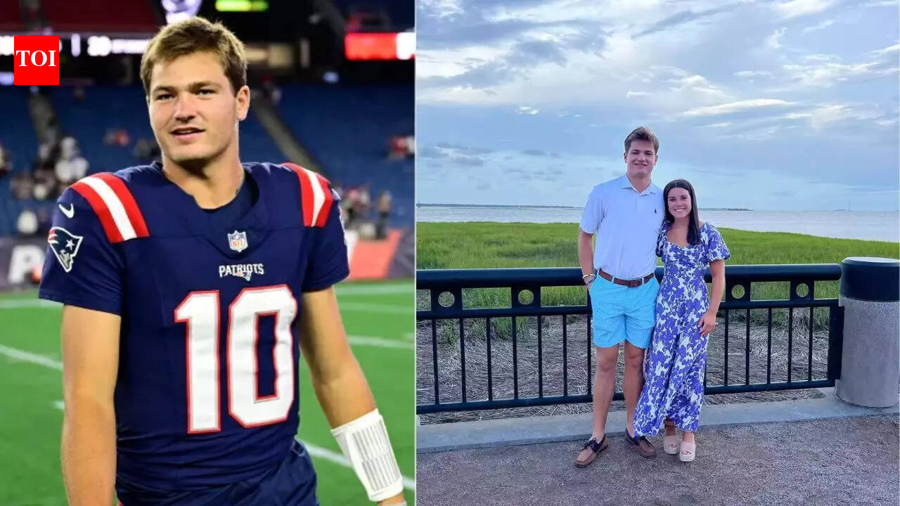 Drake Maye’s wife Ann turns heads in pajamas and glasses before Patriots head to Super Bowl