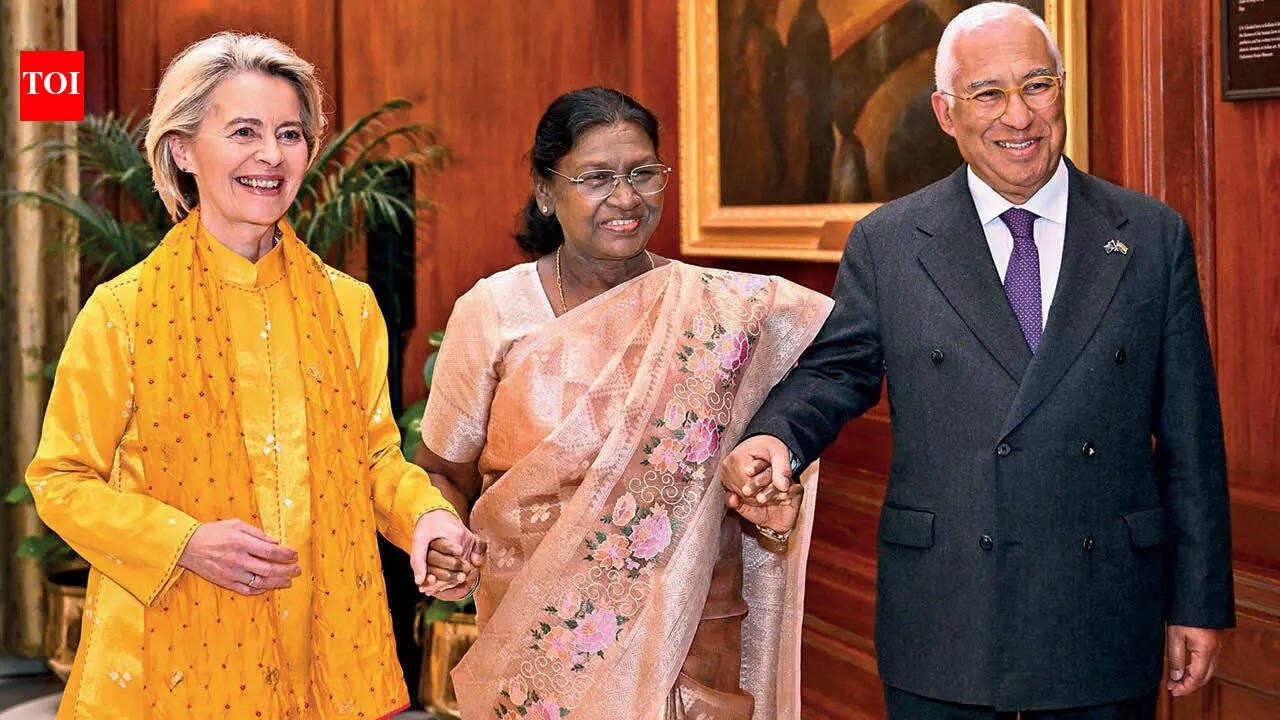 Ursula von der Leyen’s bandhani mashru power look