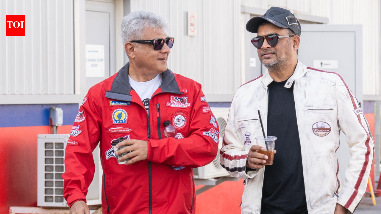 'Dhurandhar' star R Madhavan spotted with Ajith Kumar at Dubai Autodrome - See VIRAL pics trending online