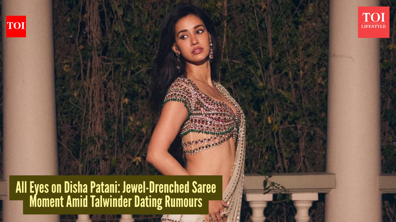 Amid dating rumours with Talwinder, Disha Patani rules the red carpet in a jewel-soaked saree