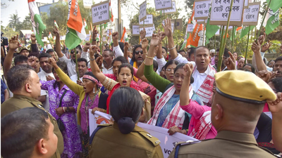 Assam Congress protests 'vote theft' through Special Revision (SR), slams Himanta