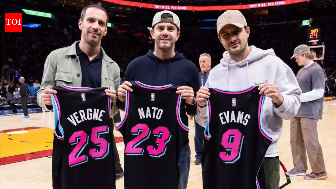 Miami E-Prix: Mitch Evans, Jean-Eric Vergne, Norman Nato cheer on Miami Heat at Hard Rock Stadium