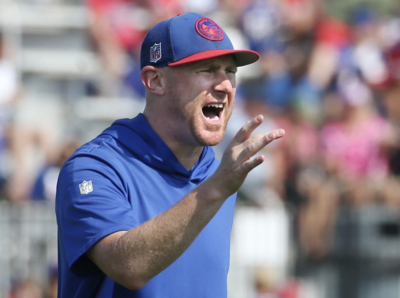Joe Brady showers praise on Sean McDermott while addressing pressure of leading Bills