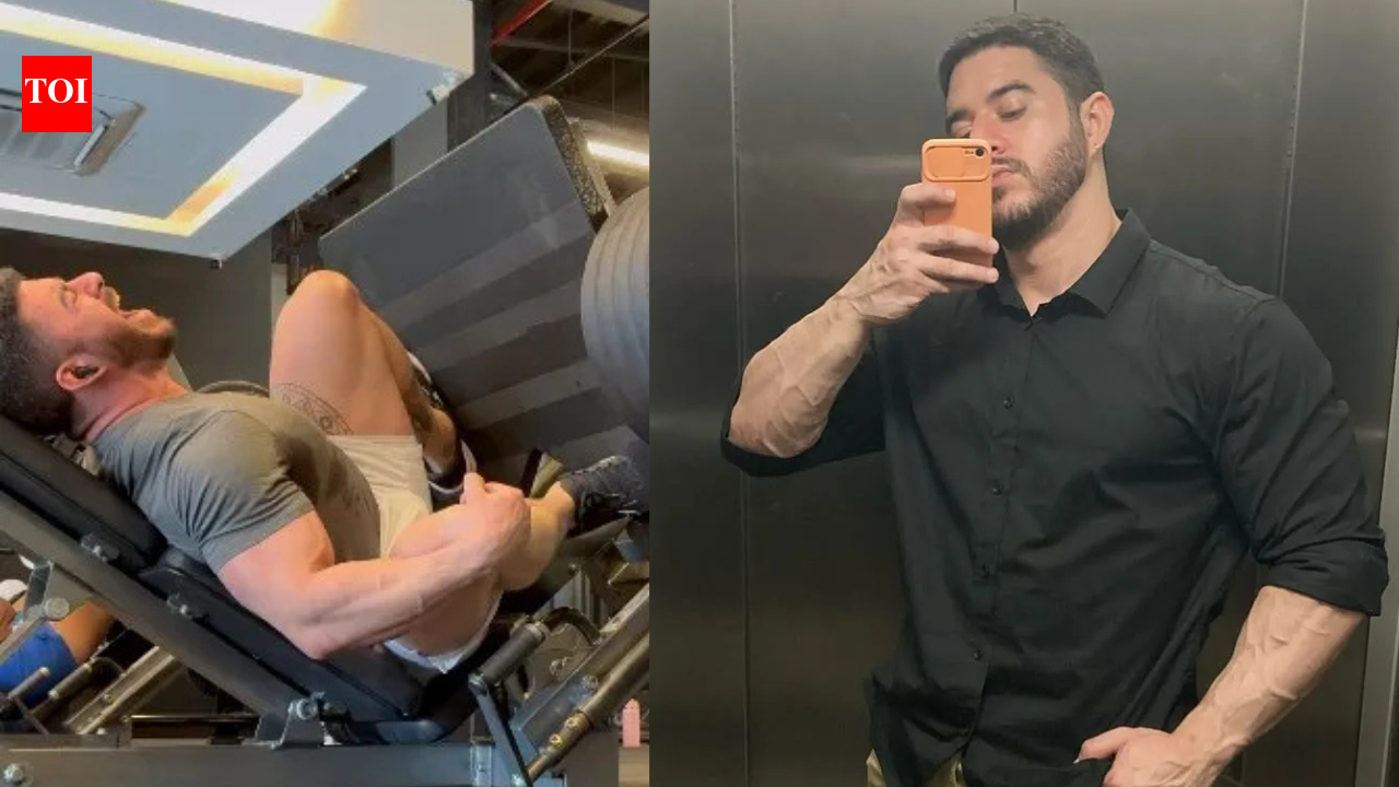Bodybuilder Ranieri Lopes Filho training ends in disaster after suffering major injury during 400kg leg press