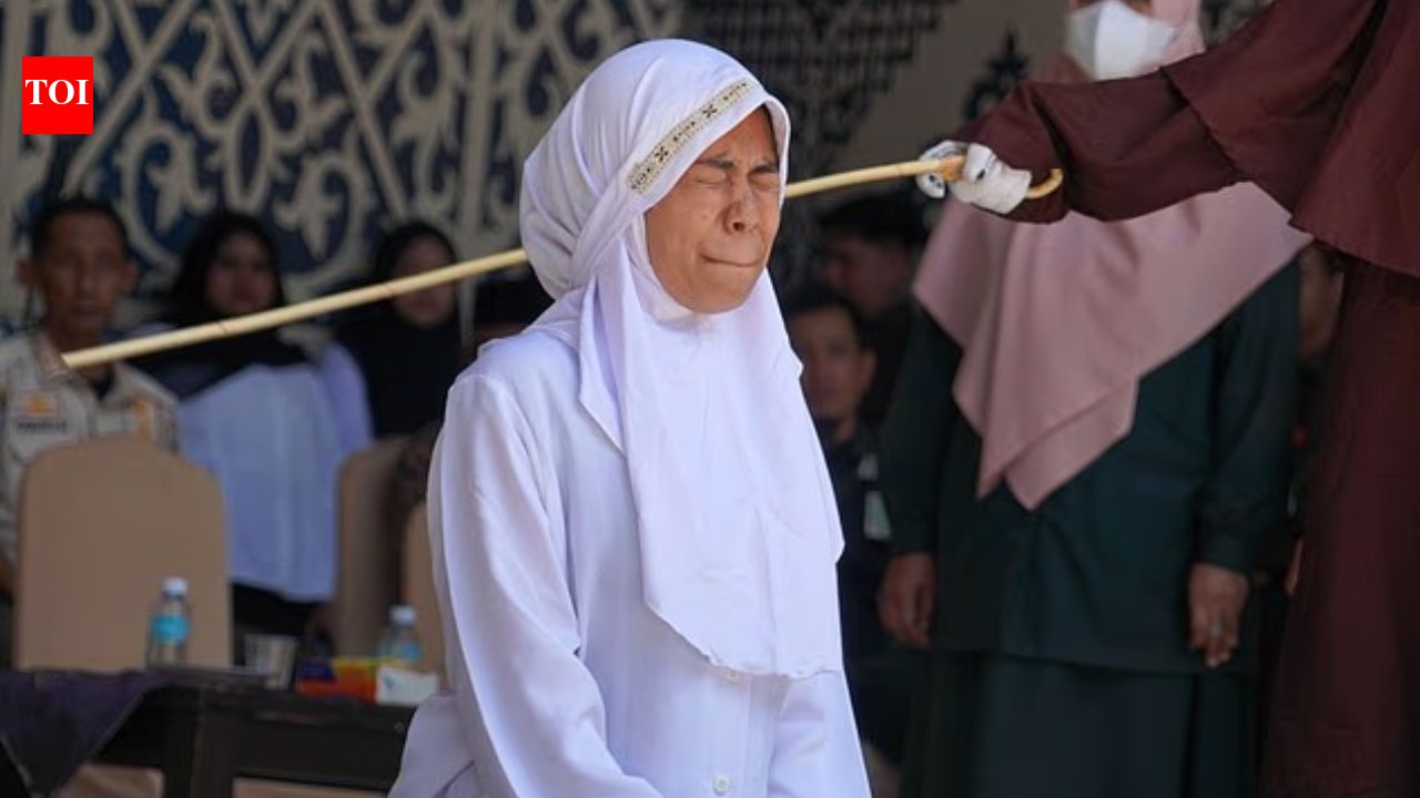 Sex outside marriage, consuming alcohol: Indonesian couple caned 140 times for breaking Sharia law