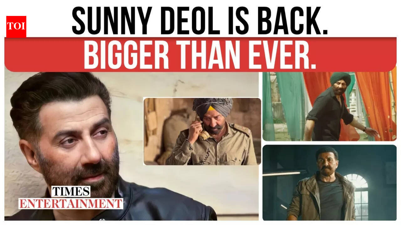 Sunny Deol talks about being called ‘Sunny 2.0’, credits Dharmendra’s blessings for his comeback | – The Times of India