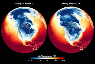 NASA reveals how Arctic air froze half of America in January