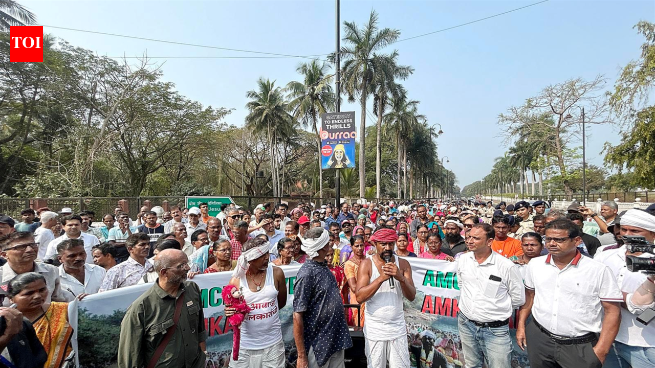 Chimbel villagers hold protest at Old Goa, get opposition support
