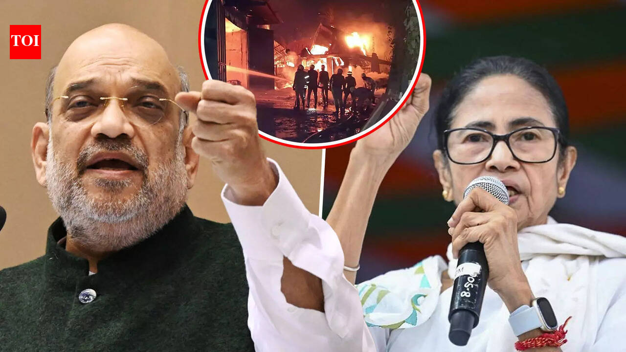 'Result Of Corruption': Amit Shah Blames Mamata Govt For Anandpur Momo Factory Fire
