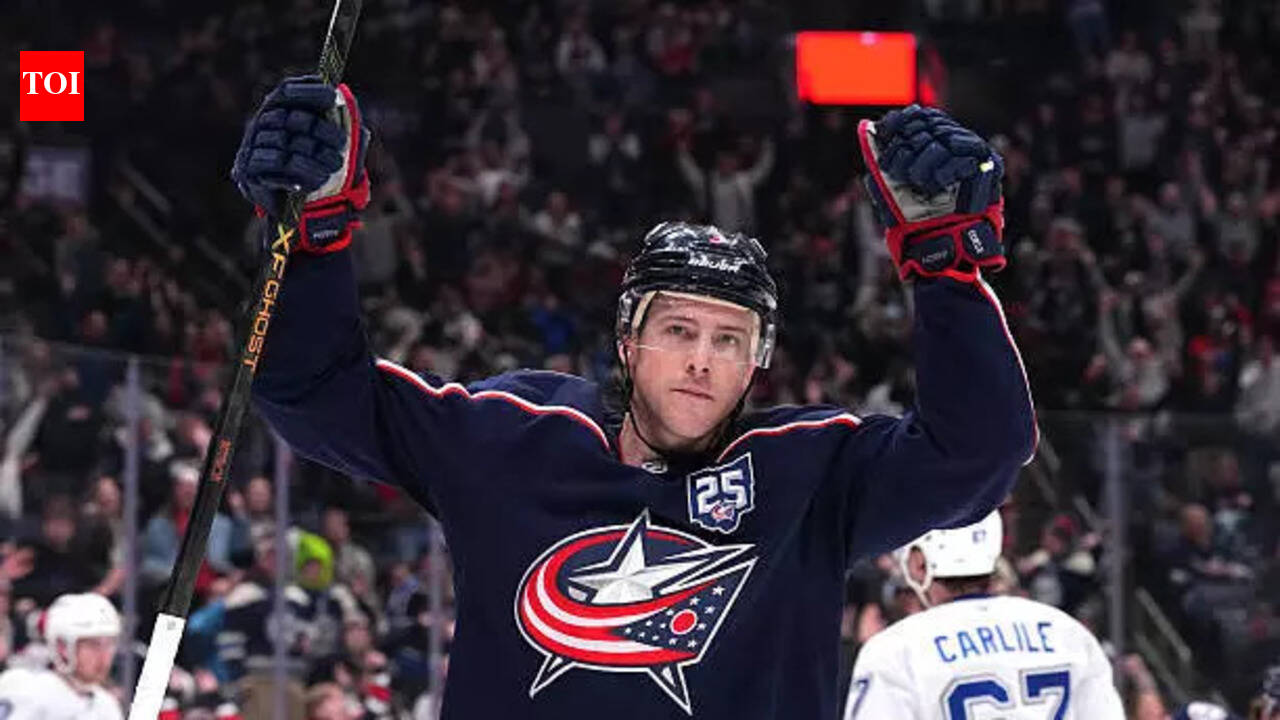 Charlie Coyle’s hat-trick and assist gives Columbus Blue Jackets 4-2 win against Chicago Blackhawks