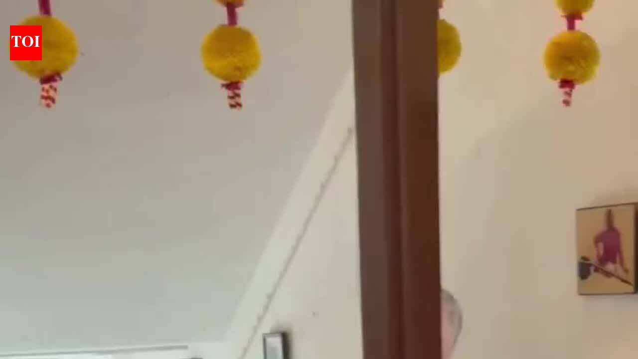 Tanusree Shankar hosts Jhumpa Lahiri and her husband at her home on Saraswati Puja