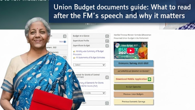 Union budget of India 2026 documents guide: What to read after the FM Niramala Sitharaman's speech and why it matters