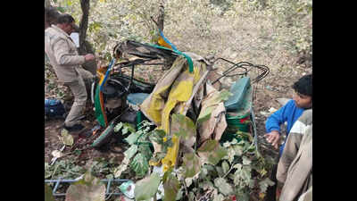 6 returning from Odisha after Jagannath temple visit dead after speeding container truck crushes 2 autos in Agra