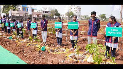 2,000 saplings planted in a day under Miyawaki project at Kandukur