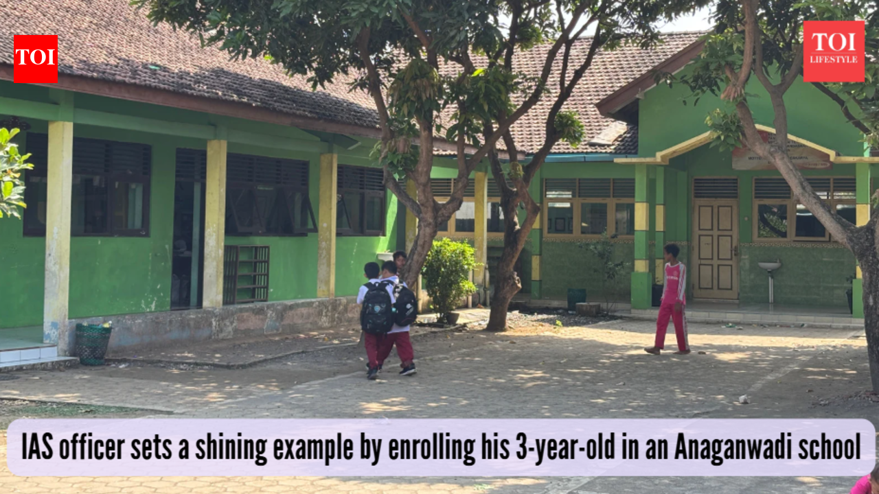 While parents rush to private schools, IAS officer sets a shining example by enrolling his 3-year-old in an Anganwadi school