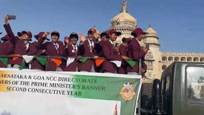 NCC cadets from Republic Day camp welcomed with rally in Bengaluru