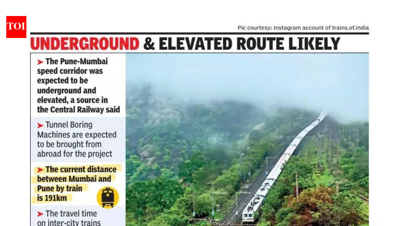 Promising high-speed rail corridor to face land & time tests | Pune News