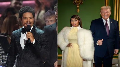 Wop, wop, wop': How Trevor Noah threw shade at Nicki Minaj at the Grammy Awards over Trump fandom - The Times of India