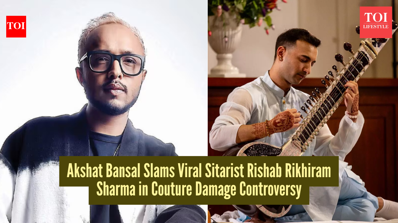Fashion designer Akshat Bansal calls out viral sitarist Rishab Rikhiram Sharma over damaged couture he lent