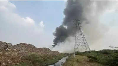 Smoke from Khajod dumpsite chokes city’s south