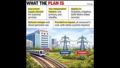Dual-feeder supply to cut outages for critical infra in Gurgaon