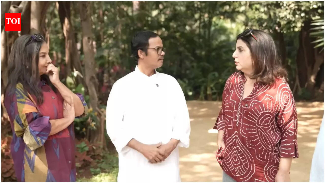 Farah Khan visits Shabana Azmi's house for vlog; netizens call out cook Dilip's 'overacting,' saying, 'He was irritating'