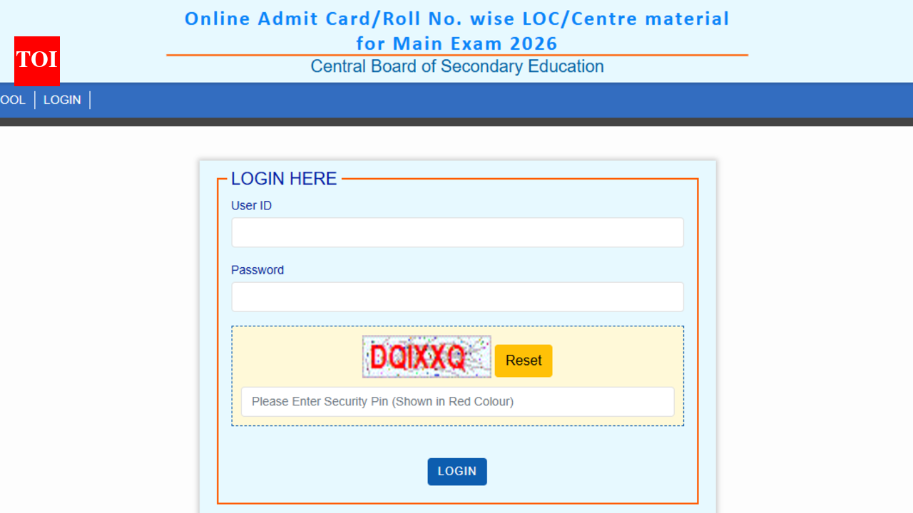 CBSE admit card 2026 for classes 10, 12 out at Pariksha Sangam portal