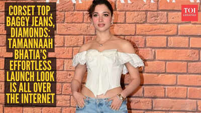 Diamonds with denim? Tamannaah Bhatia’s jewellery launch look is breaking every celebrity fashion rule